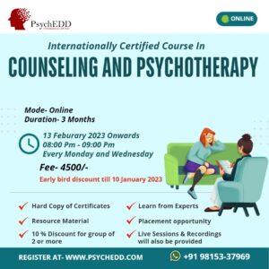 Certificate Course in Counseling and Psychotherapy