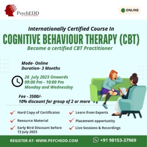 Certificate course on Cognitive Behavioral Therapy